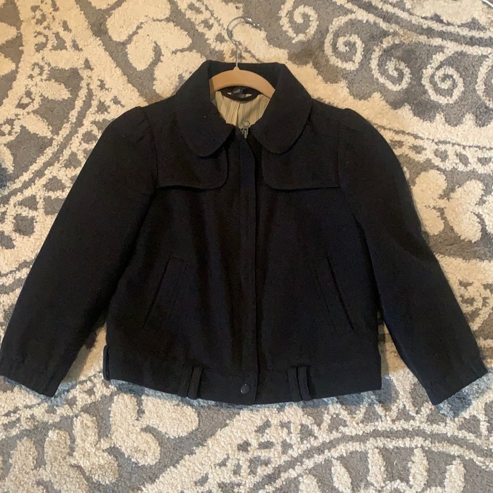 GAP elegant black jacket! Cuffed sleeves!